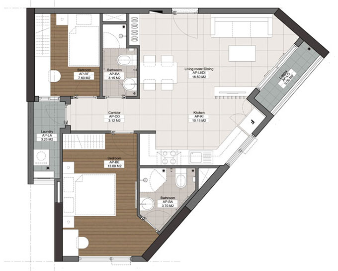 Căn hộ B3-67.27 m²